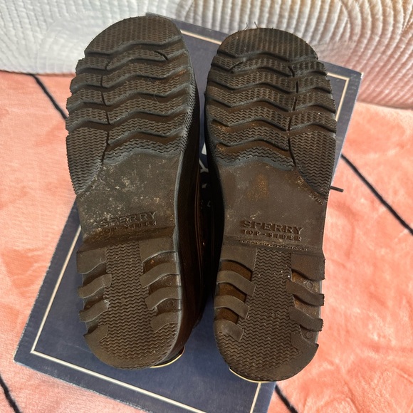 Sperry Topslider Duckling Matte Black Size 5.5 - Picture 4 of 5